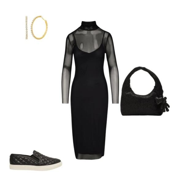 [H260] Steve Madden Black Quilted ECENTRCQ, Womens Size 9M - Picture 10 of 11